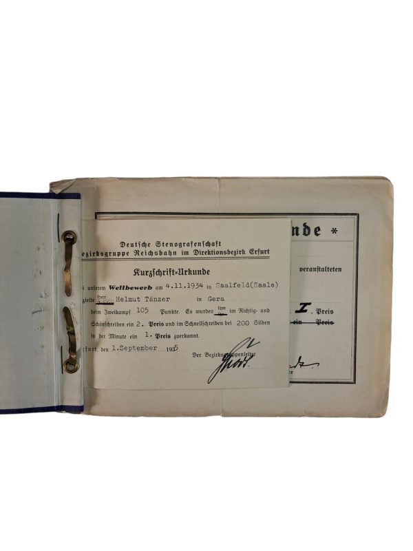 Certificates From School / Kurzschrift Urkunden