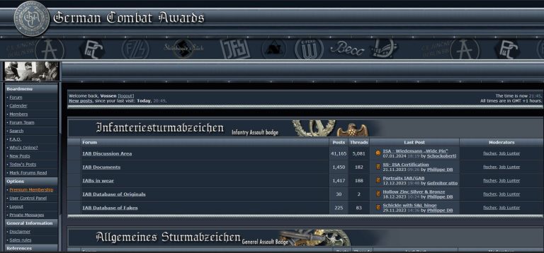 German Combat Awards Forum