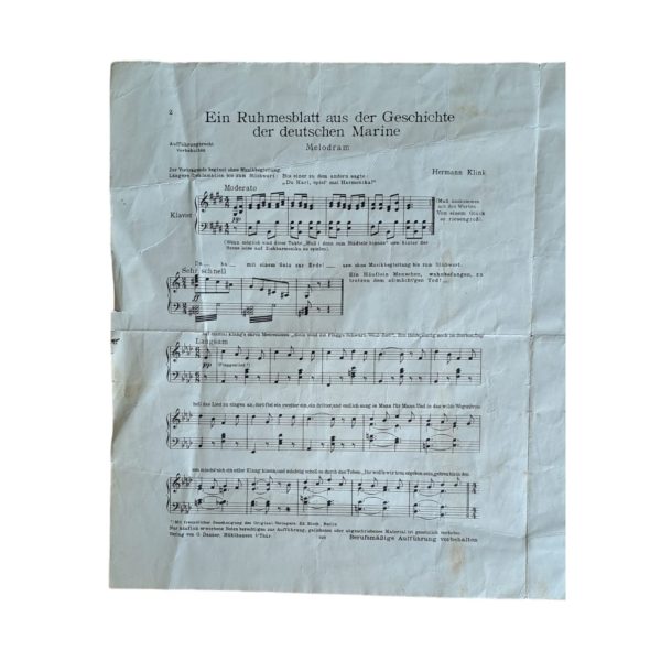 kriegsmarine music sheet 1