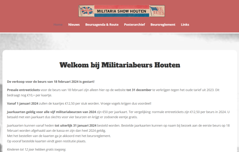 Militaria Beurs Houten