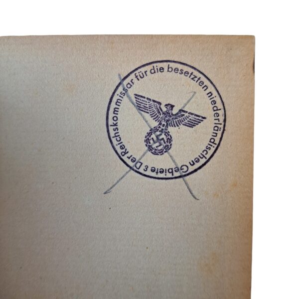 mussolini book reichskommesaar stamp