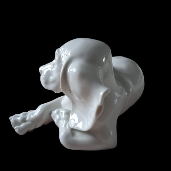 ss allach porcelain figure lying dachshund 1 kÄrner head