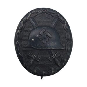 black wound badge maker marked 116 and l56