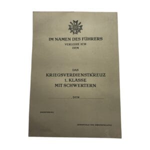 kvk 1st class document