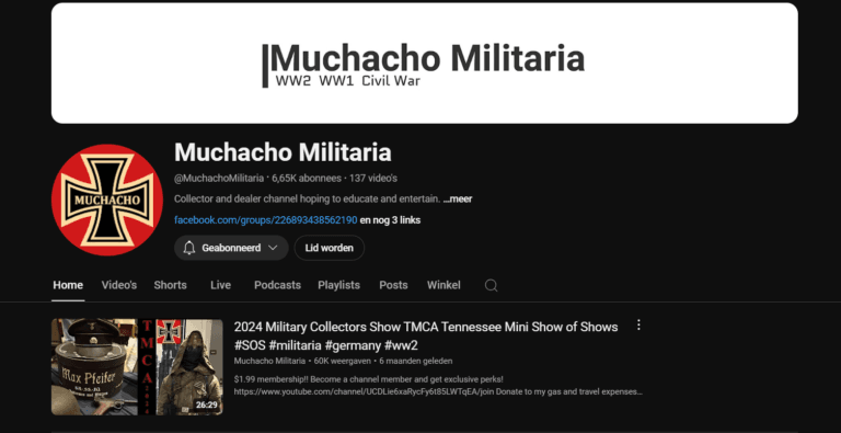 Muchacho Militaria Youtube Channel