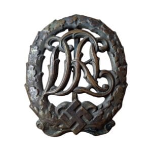 drl sport badge in bronze d.r.g.m 35269 wernstein jena 1 front