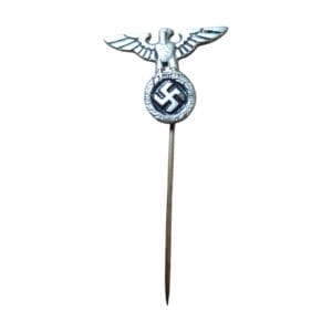 nsdap eagle lapel pin early variant maker marked rudolf schanes front