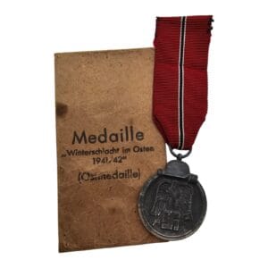 ost medal wilhelm deumer maker marked packet and medal