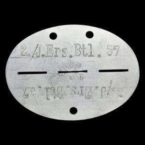 2.j.ers.btl.57 erkennungsmarke