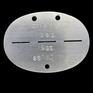 6.jr.58 erkennungsmarke