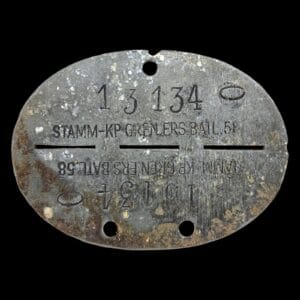 stamm kp gren.ers.batl.58 erkennungsmarke