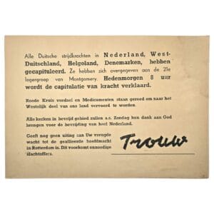 trouw krantje overgaven