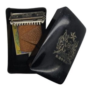 world war 2 imperial japanese army shaving set with rising sun design unused in original box