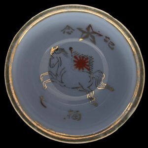 sake cup decorations cavalry bleu